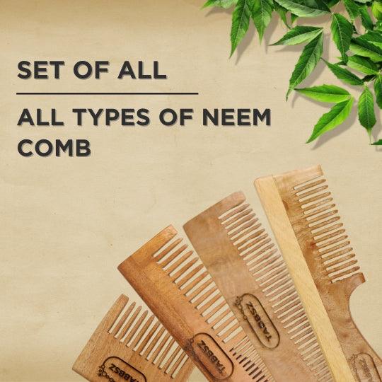 Tabbsz kachi neem wood comb, Kachi neem wood comb, Eco friendly comb, Non plastic comb, Wooden comb, Neem wood comb, Affordable wooden comb, Cheap wood comb, Best wood comb, Anti hairfall comb, Hair growth comb, Neem oil infused comb, Neem comb for thick hair, Sustainable hair comb, Hair care comb, Neem comb benefits, Anti dandruff wooden comb, shipped globally, India's first cleaning tablet, 100% natural comb, Kacchi neem comb, 100% Neem comb, 100% Kacchi neem comb, Ayurvedic comb, Pack of 4