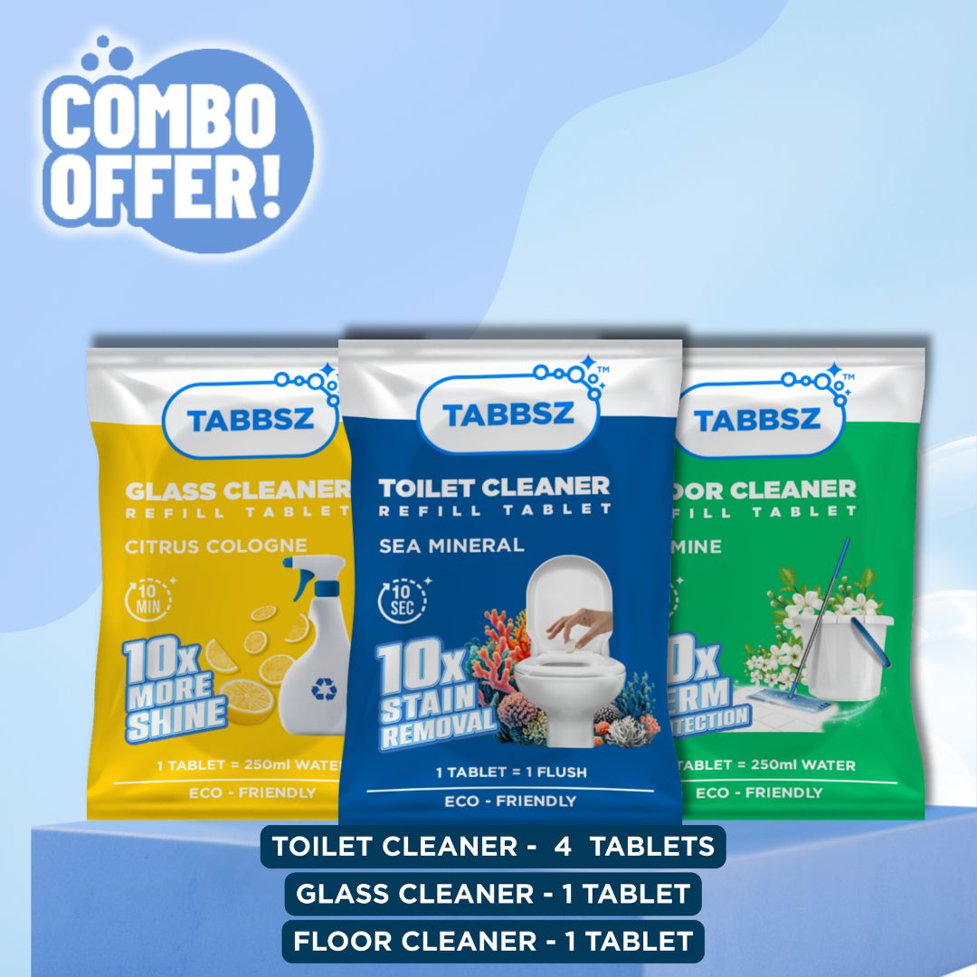 Floor Cleaner + Glass Cleaner + 4xToilet Cleaner