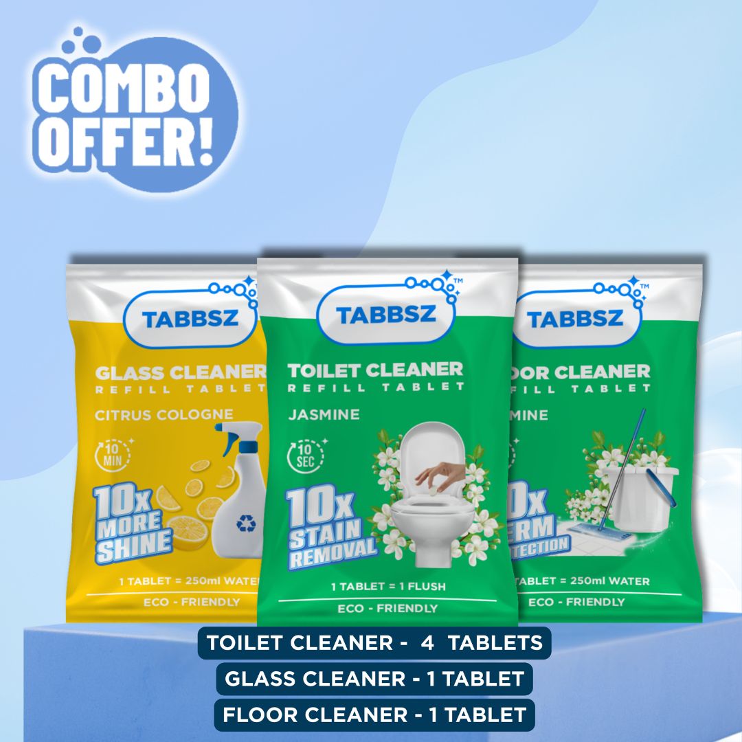 Floor Cleaner + Glass Cleaner + 4xToilet Cleaner
