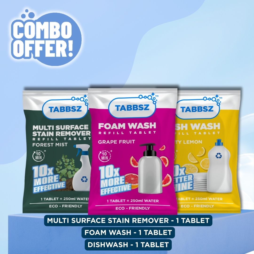 Foam + Stain + Dishwash