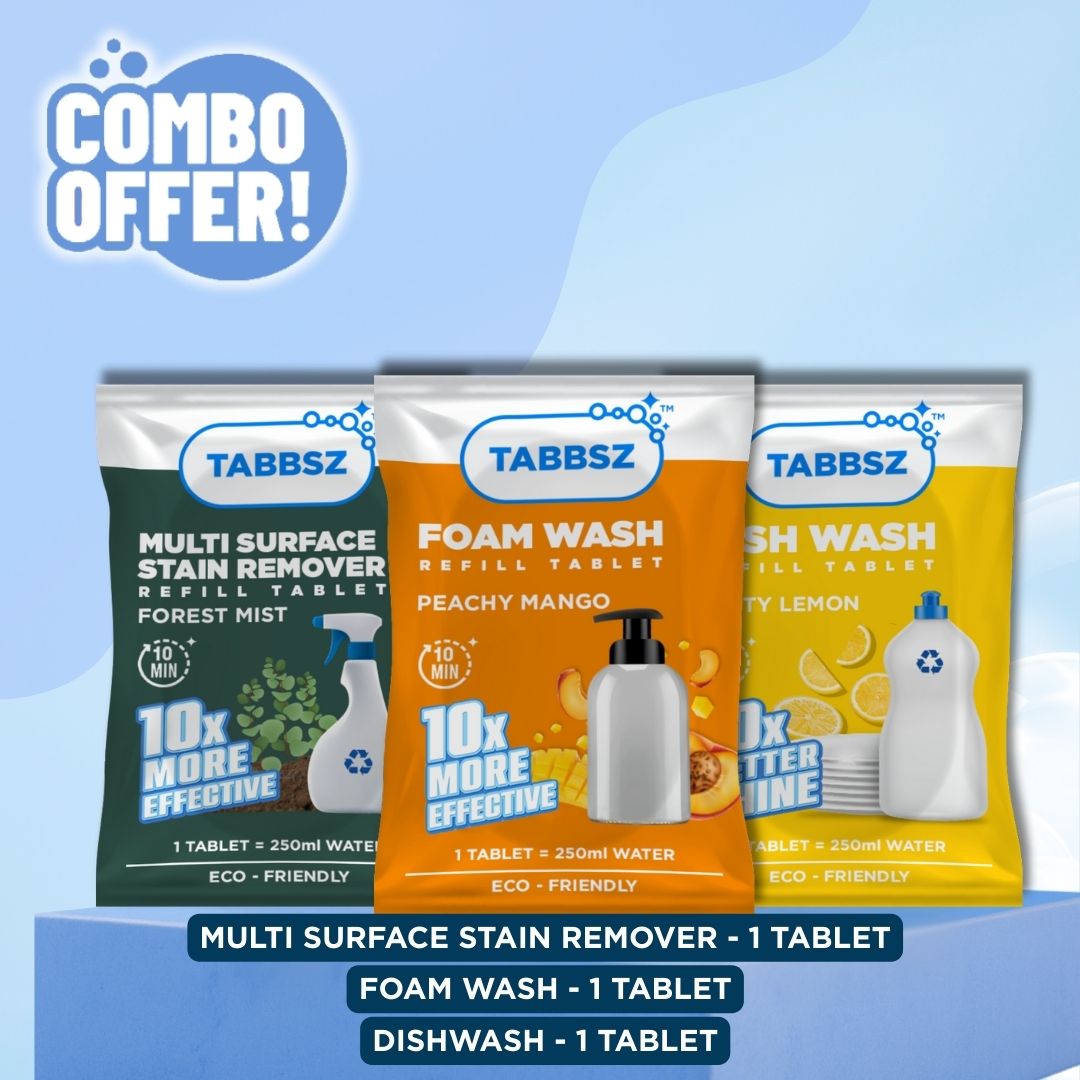 Foam + Stain + Dishwash