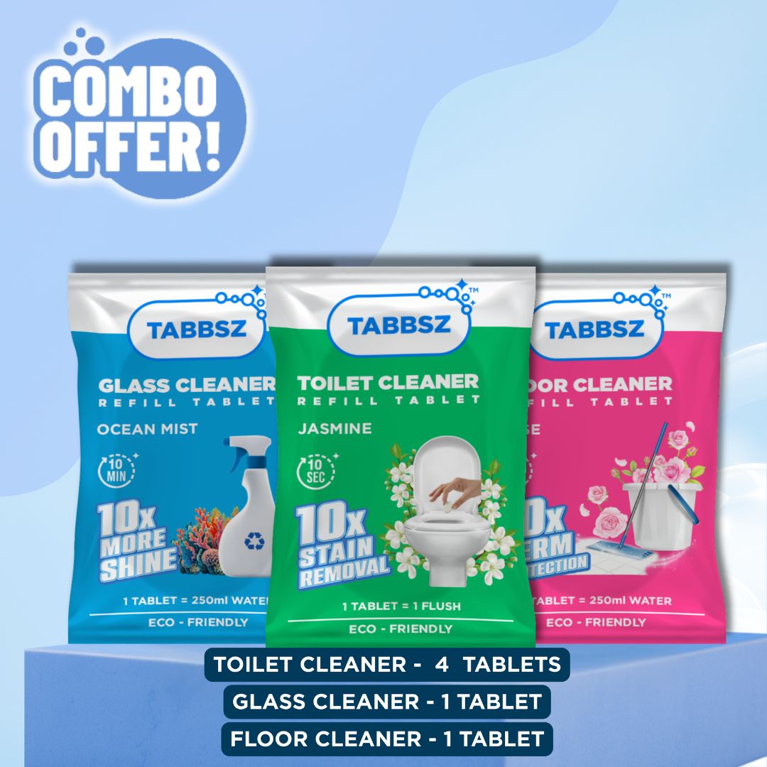 Floor Cleaner + Glass Cleaner + 4xToilet Cleaner