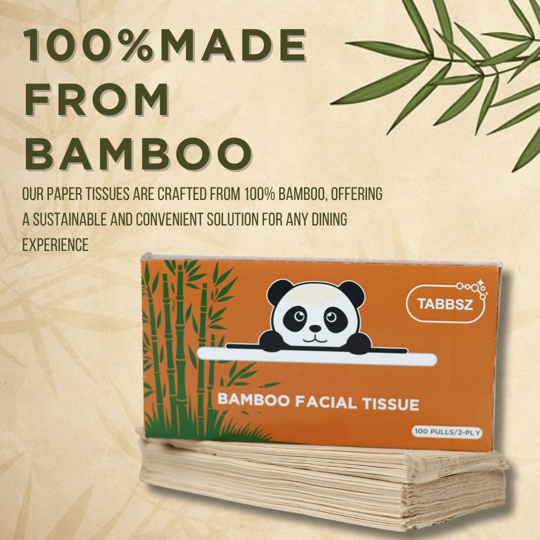 Tabbsz bamboo face tissues made with soft, eco-friendly, skin-safe materials perfect for sensitive skin, biodegradable and chemical-free for daily use.