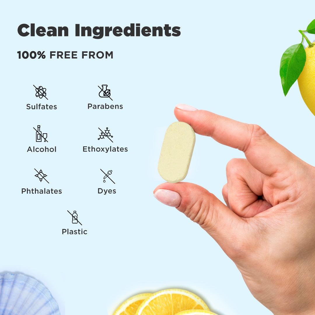 Tabbsz Eco-Friendly Glass Cleaner, Paraben-Free, Plastic-Free Packaging, Natural and Biodegradable Glass Cleaner, Non-Toxic, Streak-Free, Sustainable and Chemical-Free Glass Cleaning Solution