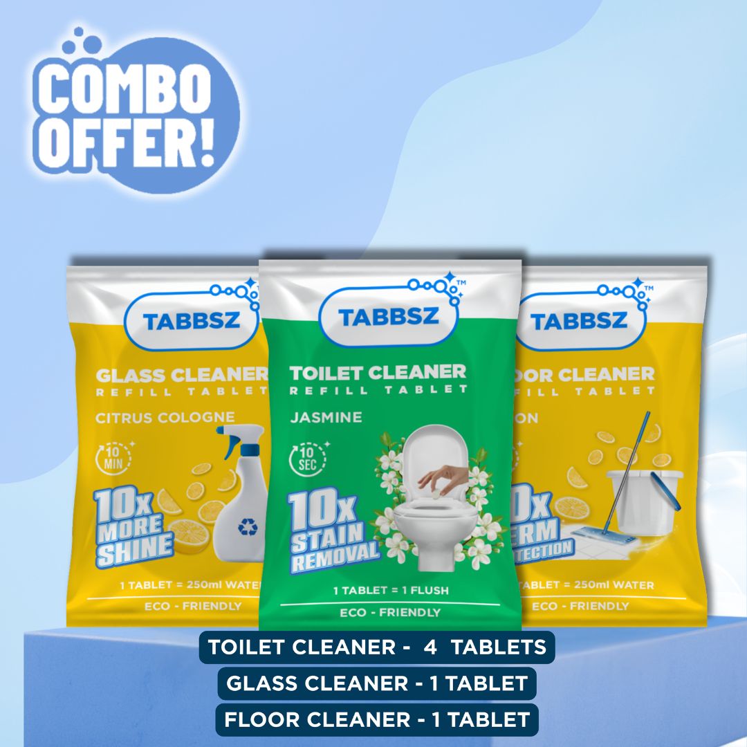 Floor Cleaner + Glass Cleaner + 4xToilet Cleaner