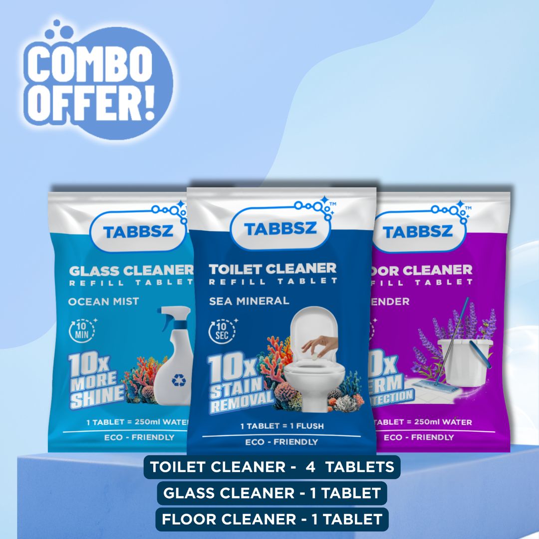 Floor Cleaner + Glass Cleaner + 4xToilet Cleaner