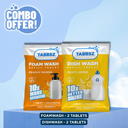 2x Foam + 2x Dishwash