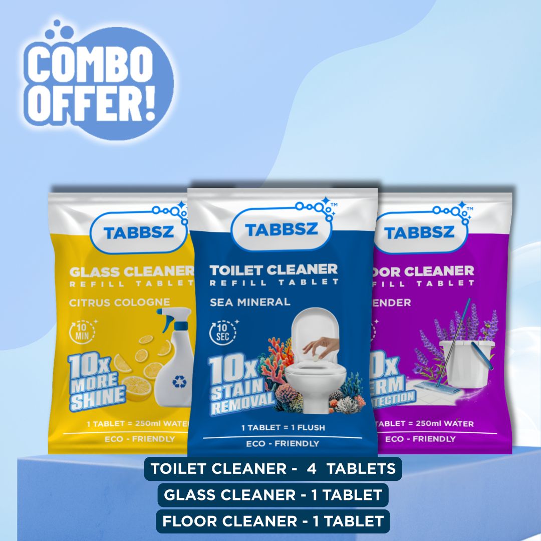 Floor Cleaner + Glass Cleaner + 4xToilet Cleaner