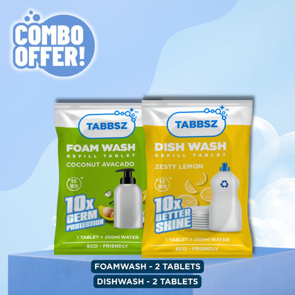 2x Foam + 2x Dishwash