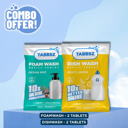 2x Foam + 2x Dishwash