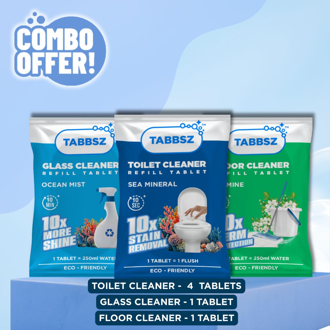 Floor Cleaner + Glass Cleaner + 4xToilet Cleaner