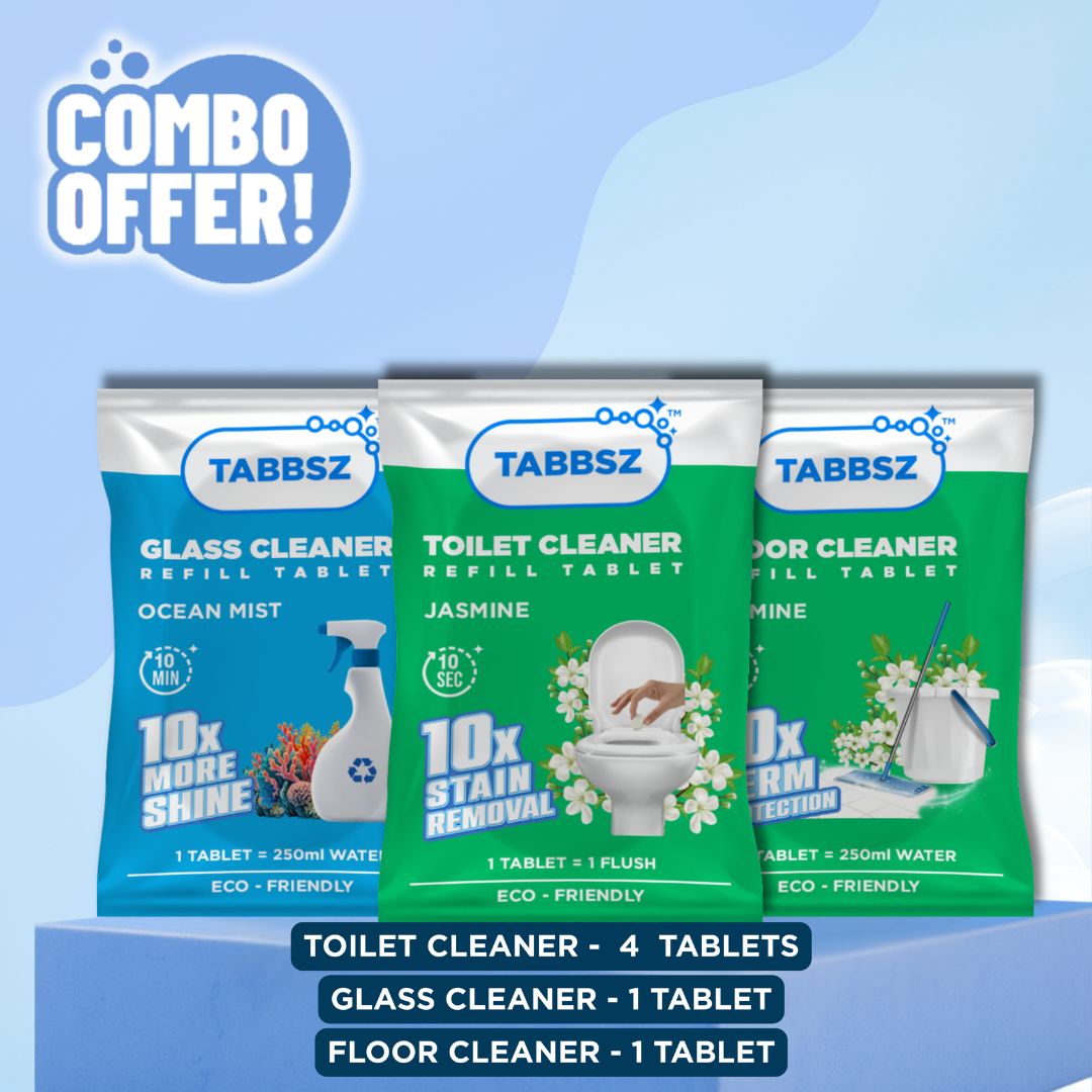 Floor Cleaner + Glass Cleaner + 4xToilet Cleaner
