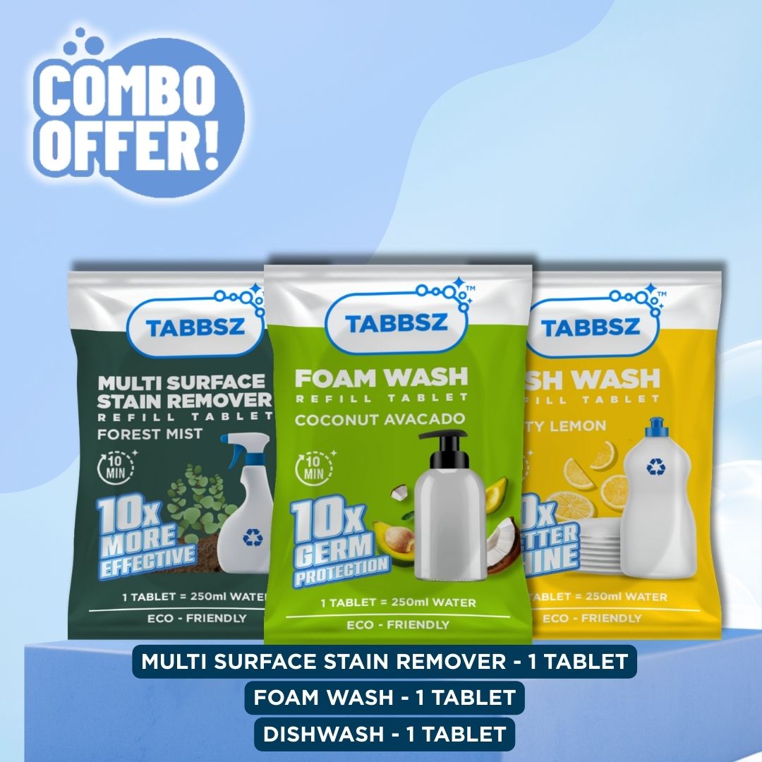 Foam + Stain + Dishwash