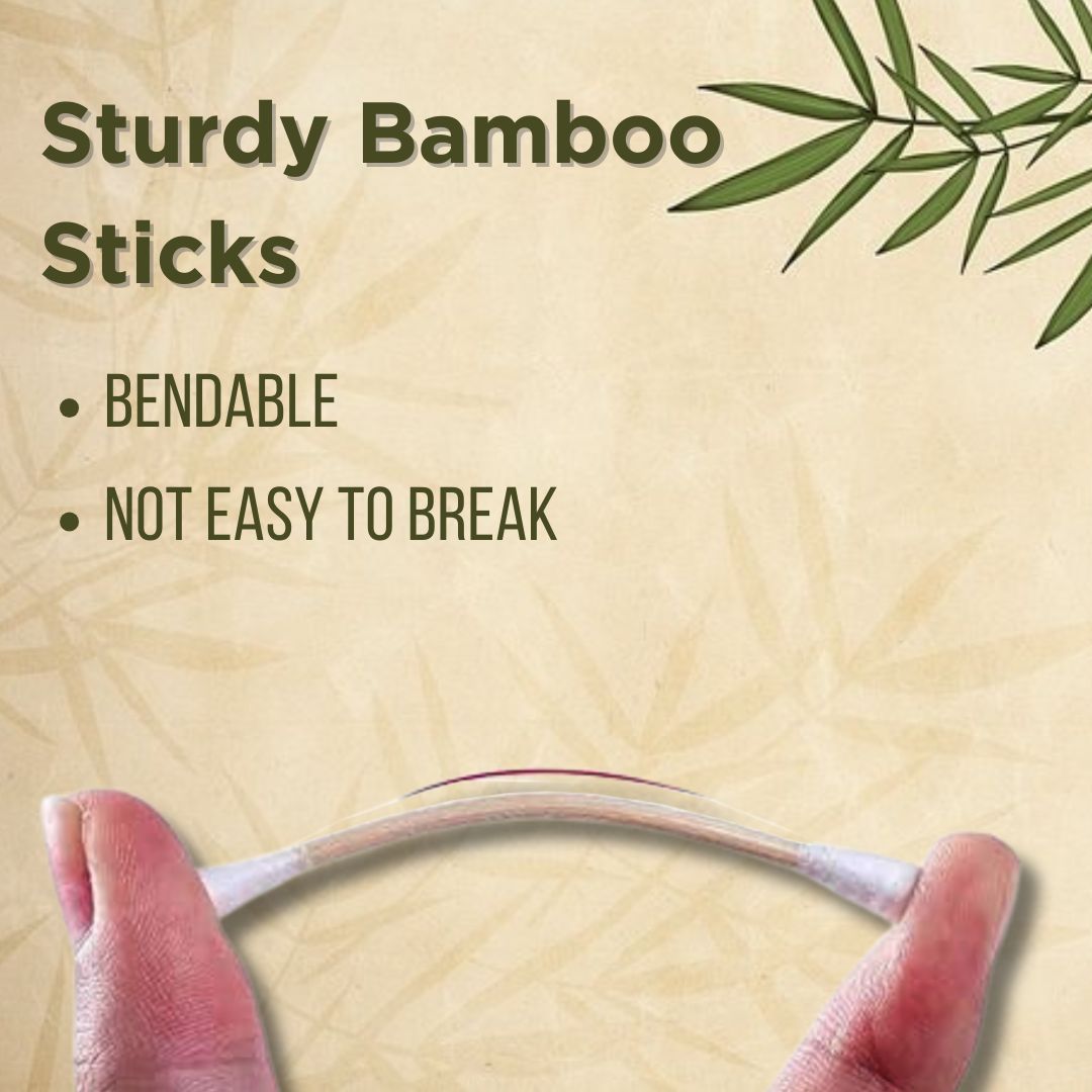 strong bamboo sticks earbuds, bendable bamboo cotton buds, unbreakable bamboo earbuds, durable bamboo cotton swabs, eco-friendly sturdy earbuds, TABBSZ bamboo cotton buds